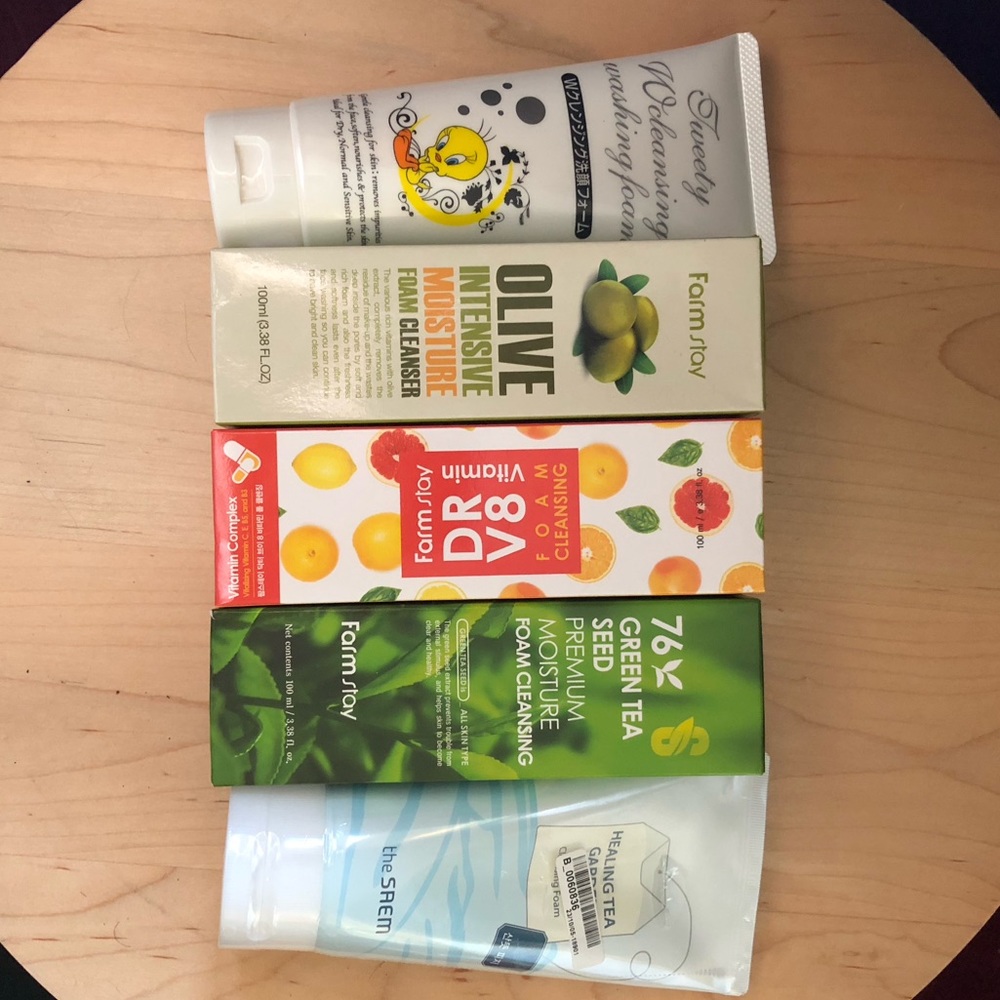 EXPIRED Korean Skincare Bundle Foaming Cleansers (Read Description)